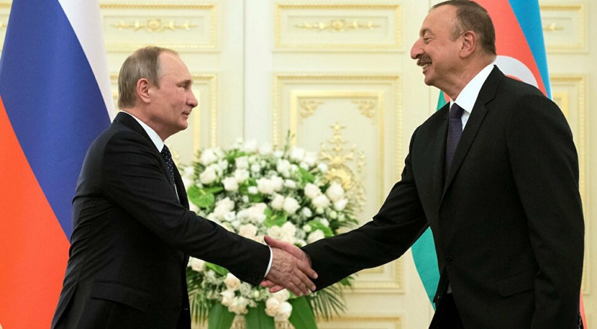 Azerbaycan Cumhurbaşkanı Aliyev, Rus lider Putin ile görüştü