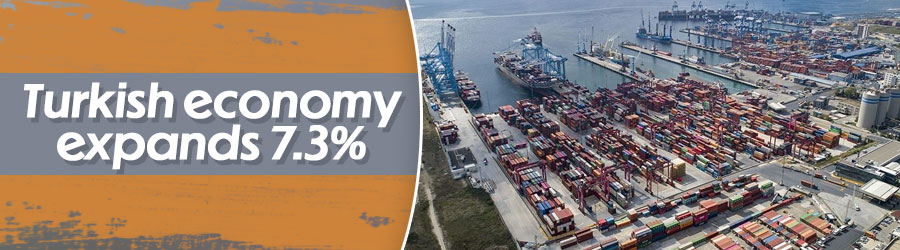 Turkey's economy grows 7.3% year-on-year in Q1