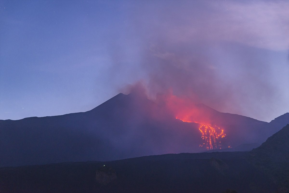 Mount Etna erupts lava again #4