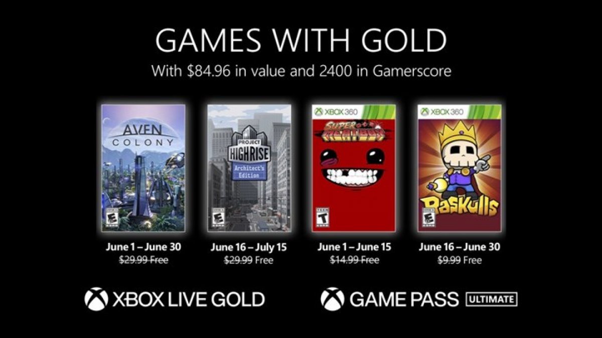 Xbox Live Gold haziran ayı ücretsiz oyunları