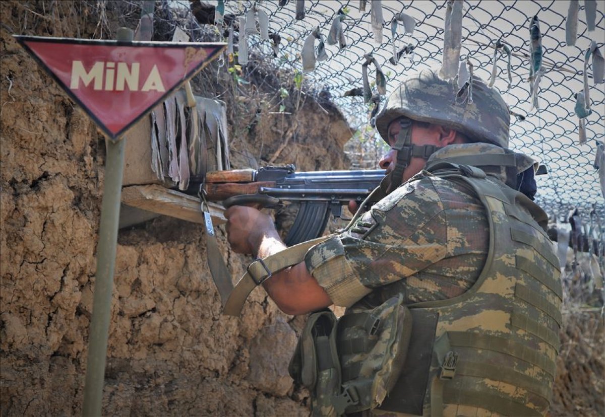 Ermenistan askerleri, Azerbaycan mevzilerini hedef aldı #1