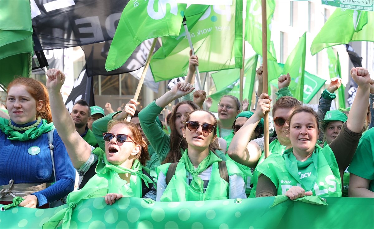 Health and culture workers protested in Brussels #2