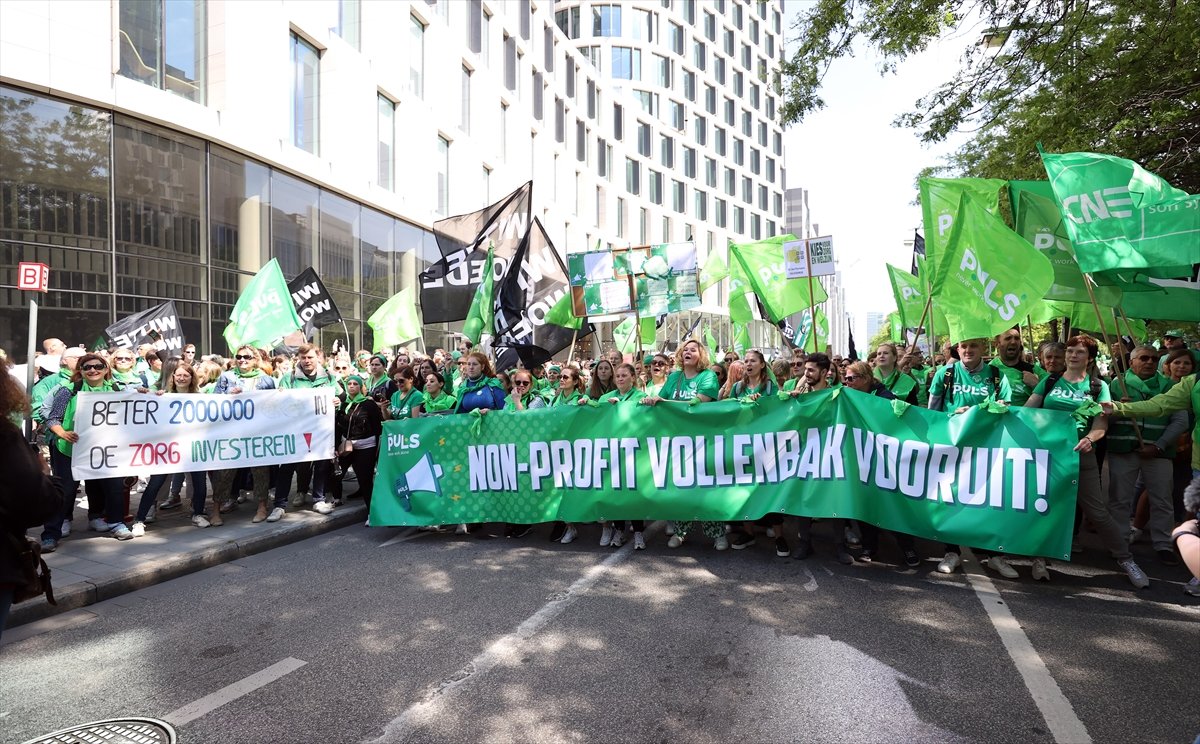 Health and culture workers protested in Brussels #3