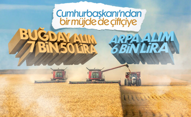 Cumhurbaşkanı Erdoğan, buğday alım fiyatını açıkladı