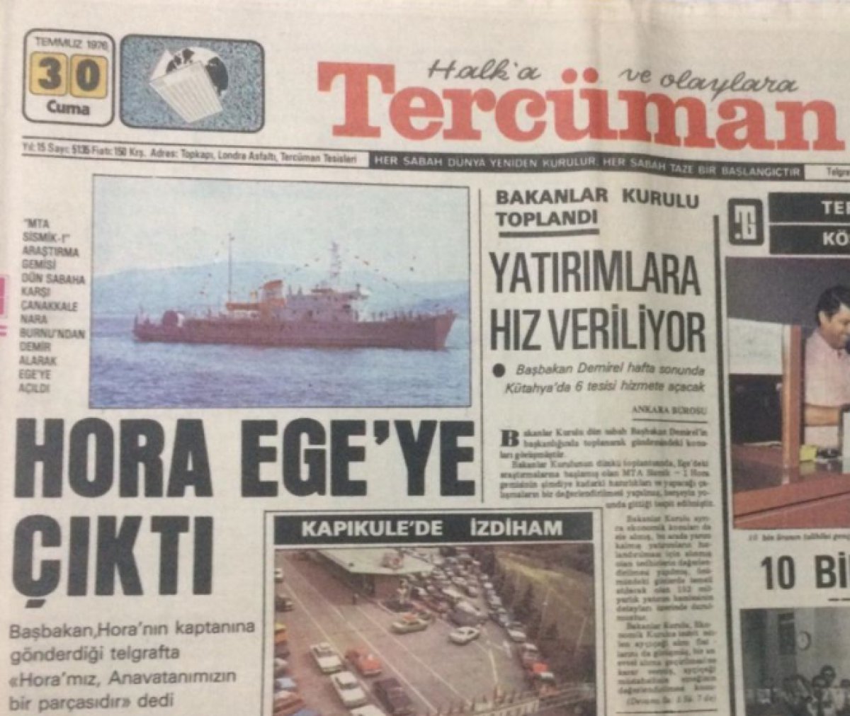 Vakanüvis, ilk sondaj gemisi Hora yı ve siyasette karşılaşılan zorlukları kaleme aldı #5