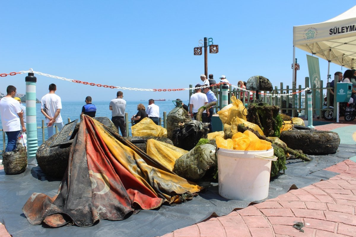 Tekirdağ da ‘Çevre Haftası’ dolayısıyla Marmara Denizi nde atık toplandı #7