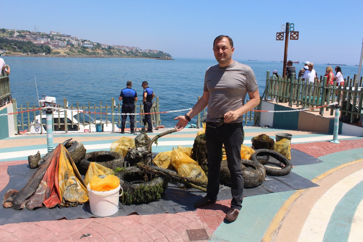 Tekirdağ da ‘Çevre Haftası’ dolayısıyla Marmara Denizi nde atık toplandı #2