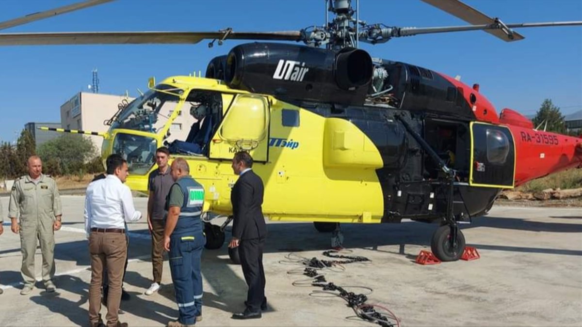 Turkey sends fire fighting helicopter to TRNC Kimdeyir