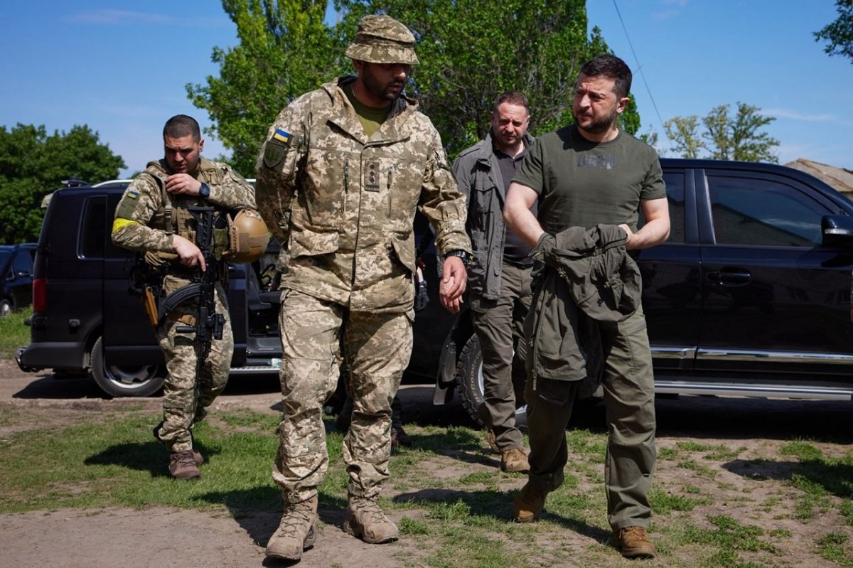 Vladimir Zelensky met with troops in Zaporozhia #3
