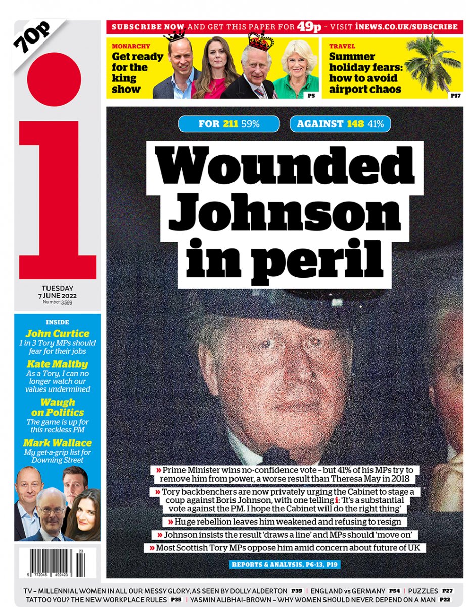 UK press: Boris Johnson injured #6