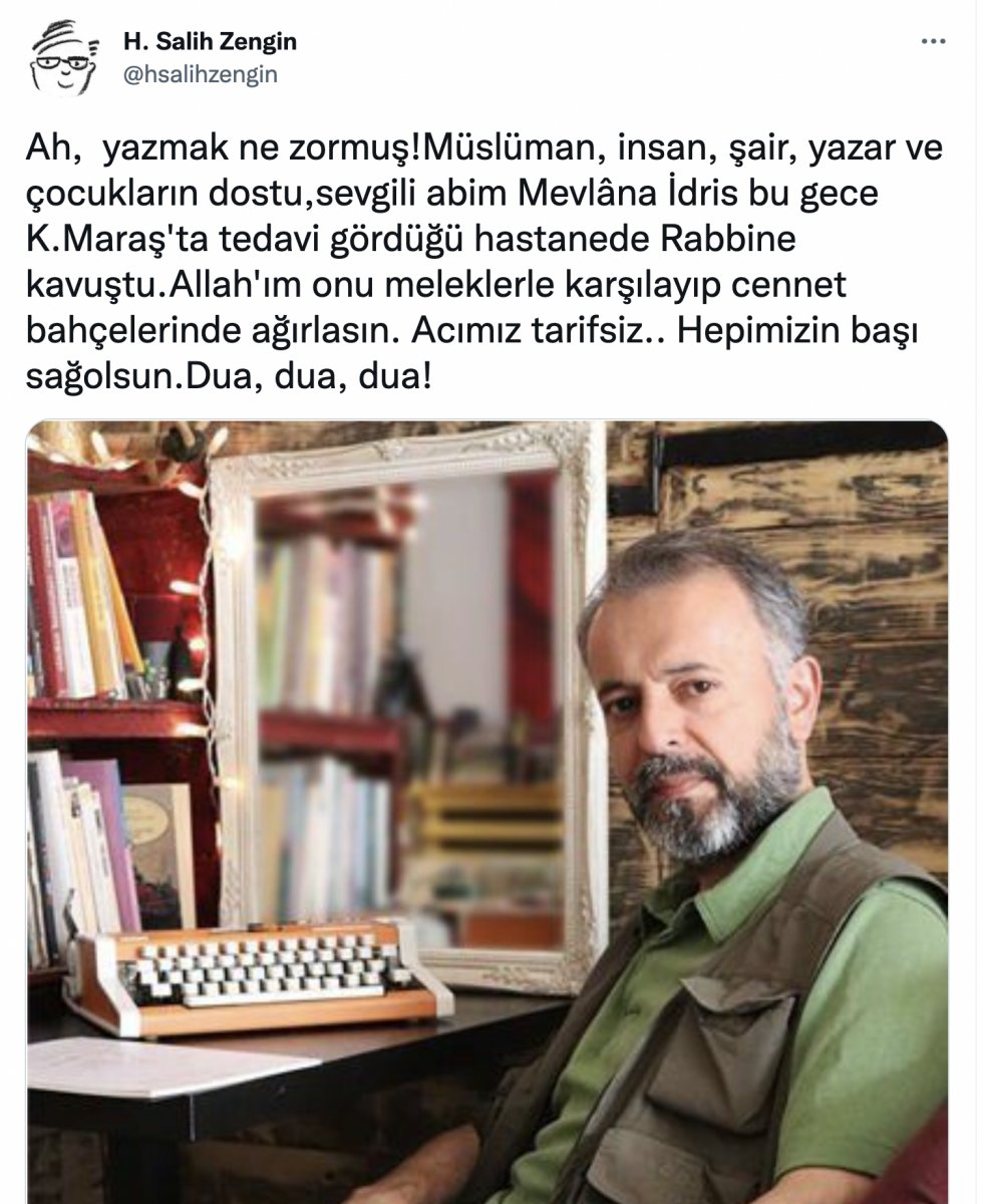 Yazar ve şair Mevlana İdris Zengin hayatını kaybetti #2