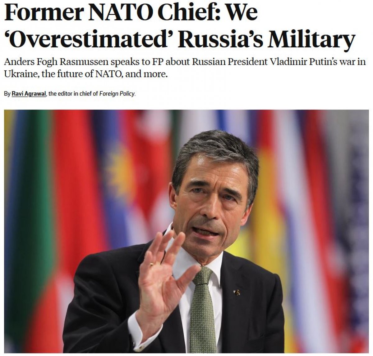 Anders Rasmussen, Türkiye’nin NATO’daki rolünü değerlendirdi #2