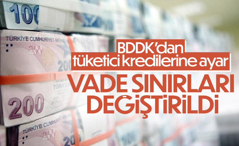 BDDK'dan tüketici kredilerinin vadelerinde sınırlandırma