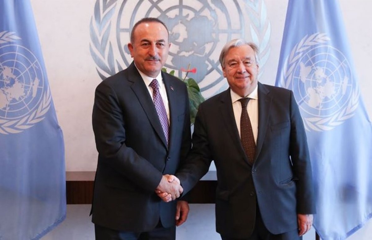 Mevlüt Çavuşoğlu, BM Genel Sekreteri Guterres ile görüştü #1