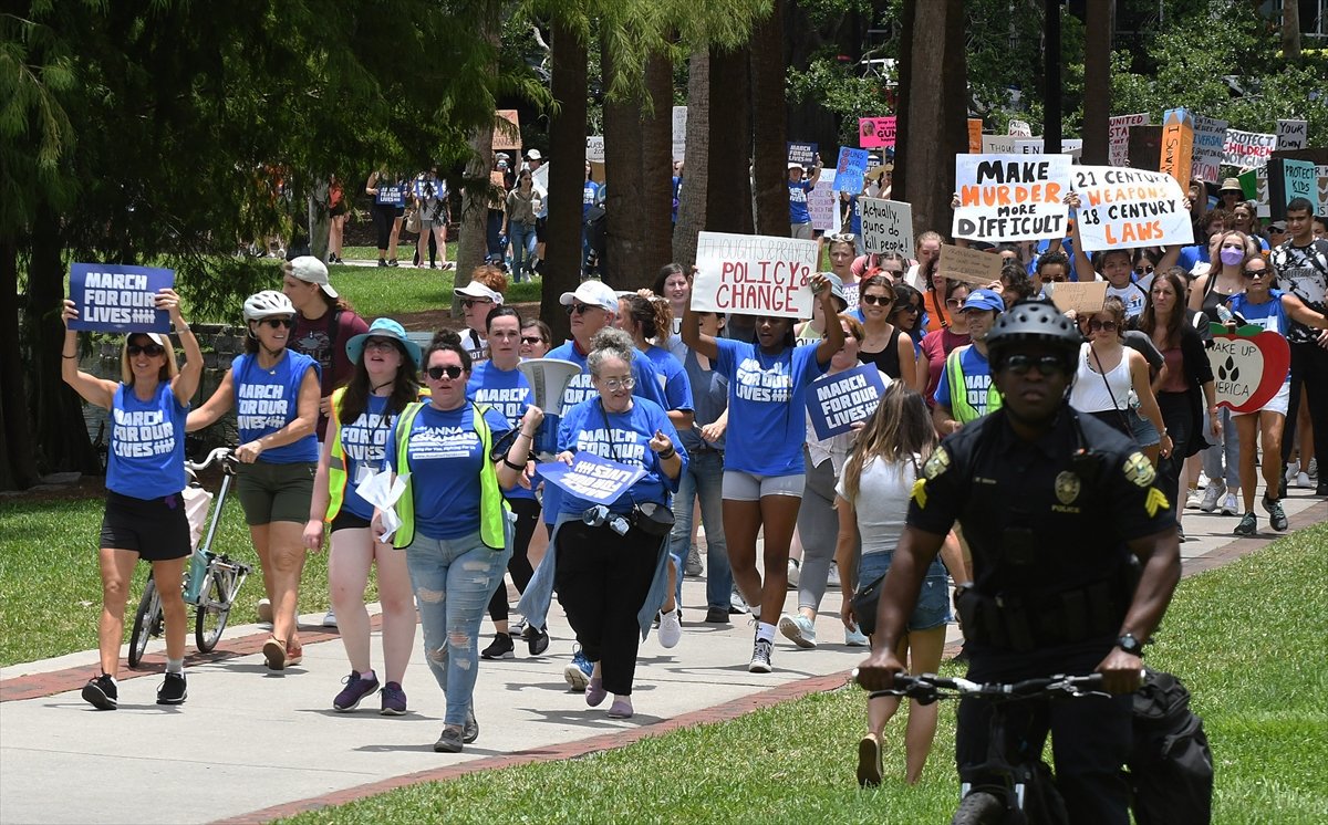 Gun reform supporters staged a demonstration in the USA #2