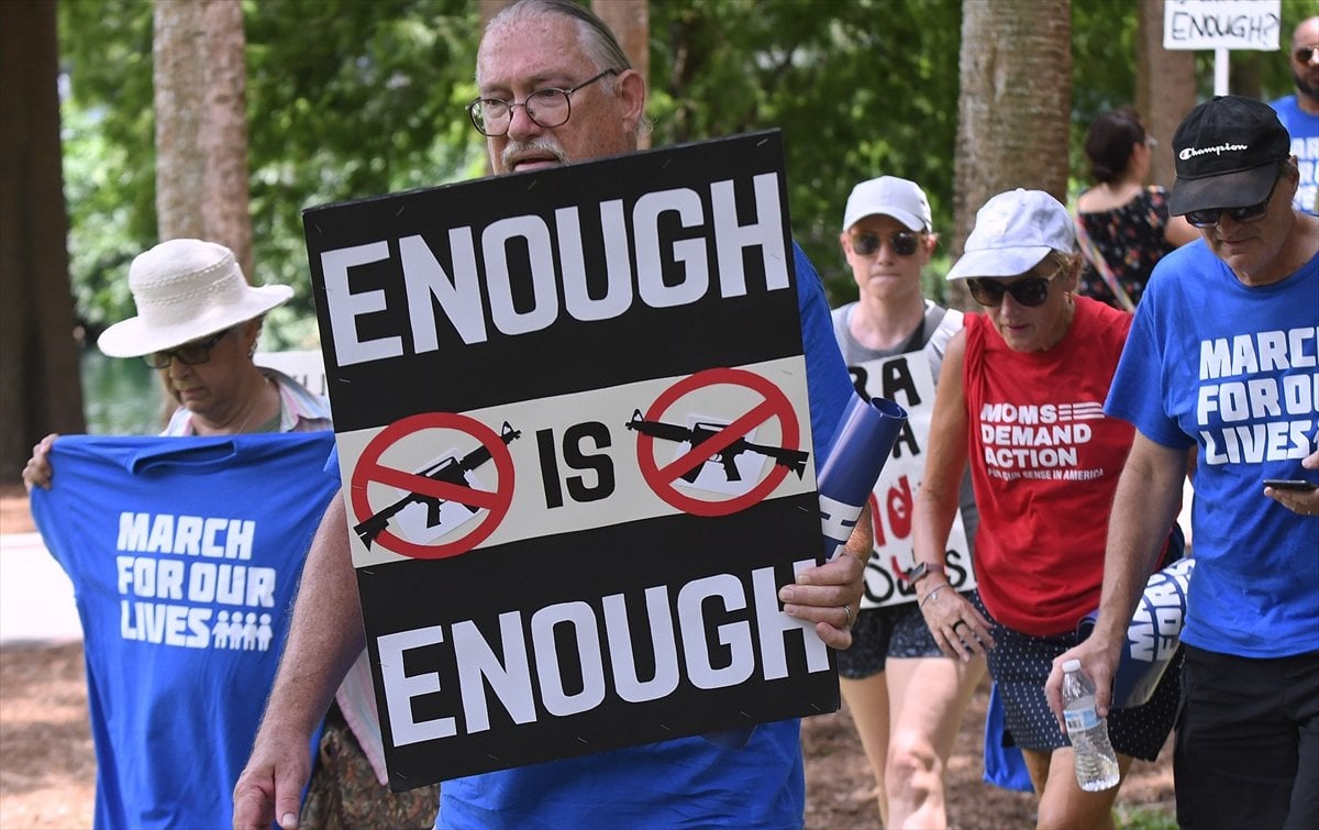 Proponents of gun reform staged a demonstration in the USA #4