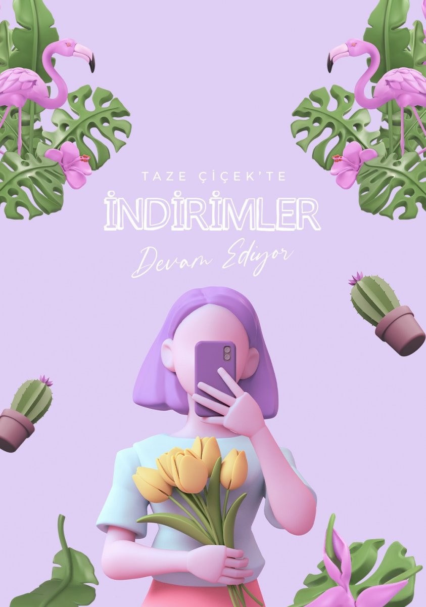 Evinize ve mekanlara zarafet katmanın yolu taze çiçekler ve taze bitkiler #1