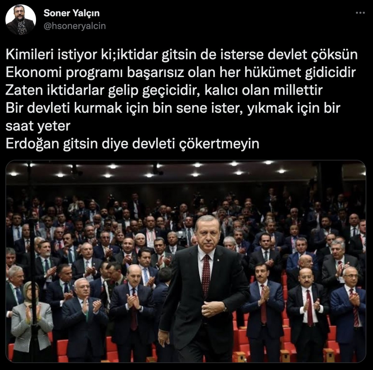 Soner Yalçın: Erdo­ğan gitsin diye devleti çö­kertmeyin #1