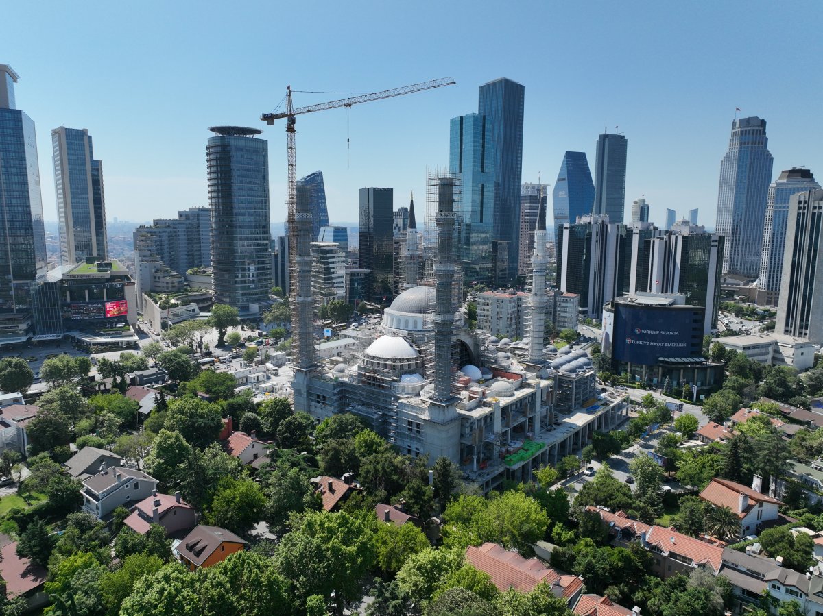 Levent in ortasında yükselen cami, bu yıl içinde açılacak #4