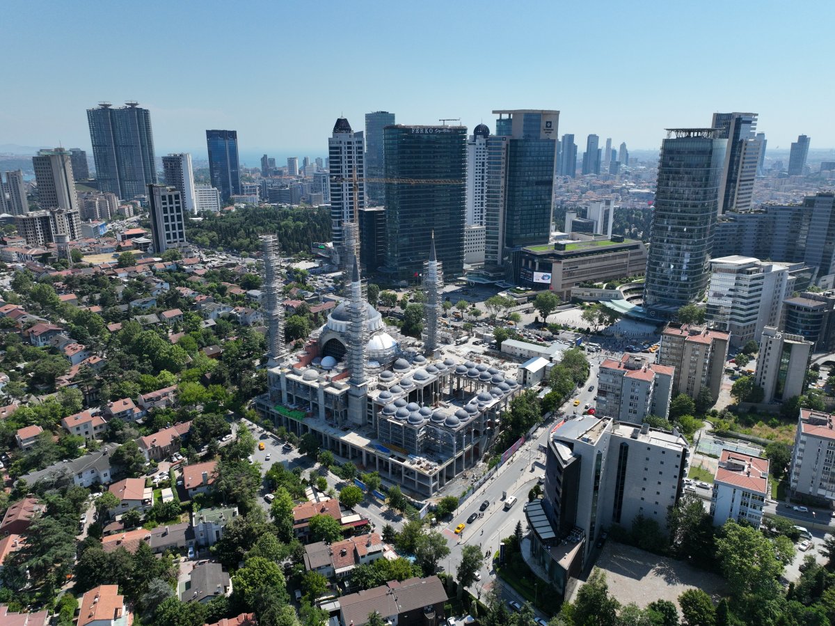 Levent in ortasında yükselen cami, bu yıl içinde açılacak #2