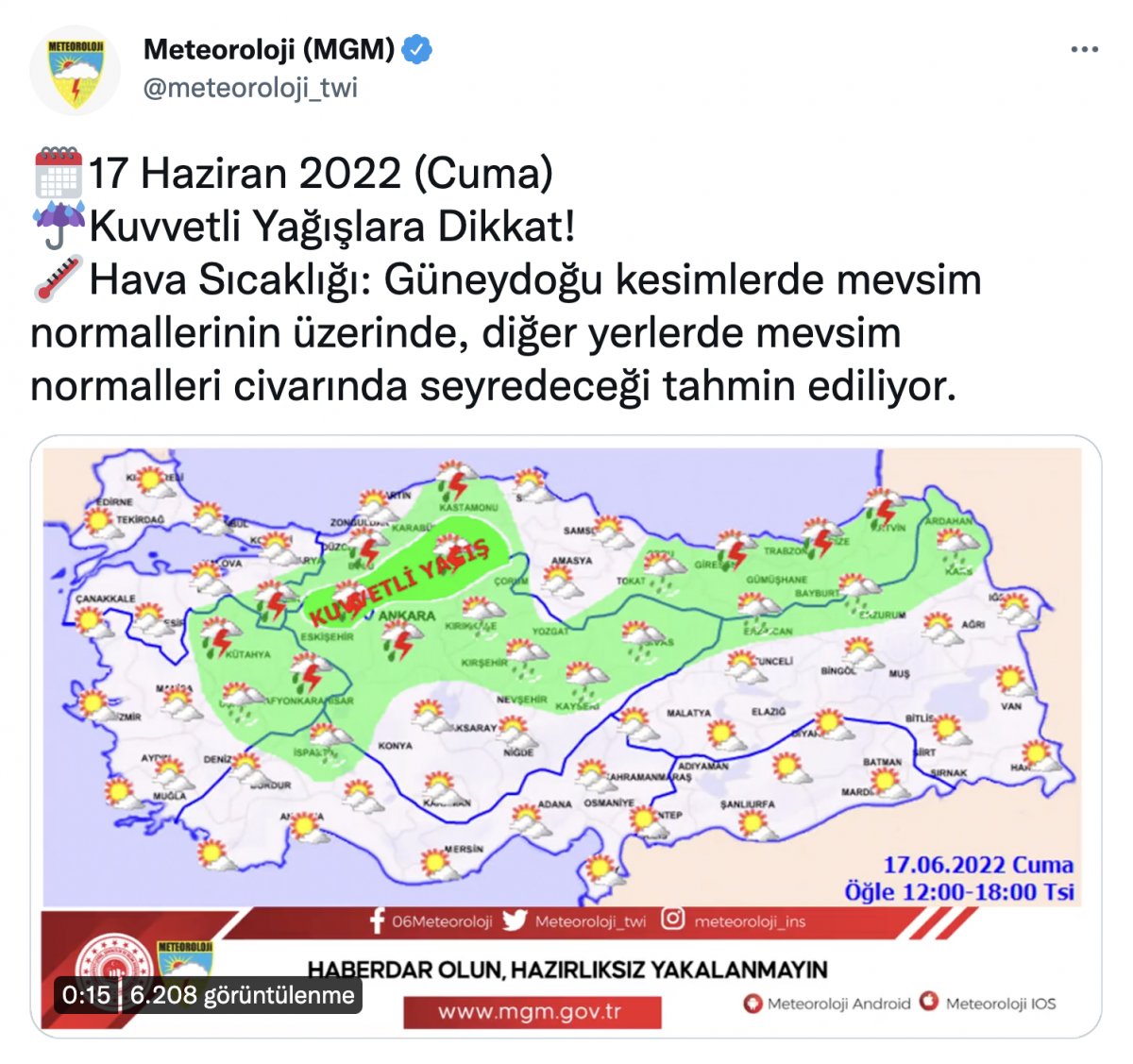 AFAD dan Ankara dahil 6 şehre sel uyarısı  #2