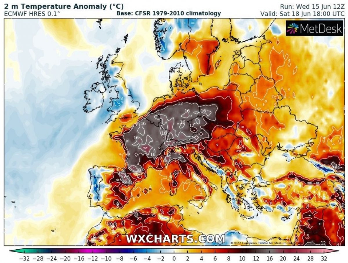 Batı Avrupa da sıcak hava dalgası alarmı #2
