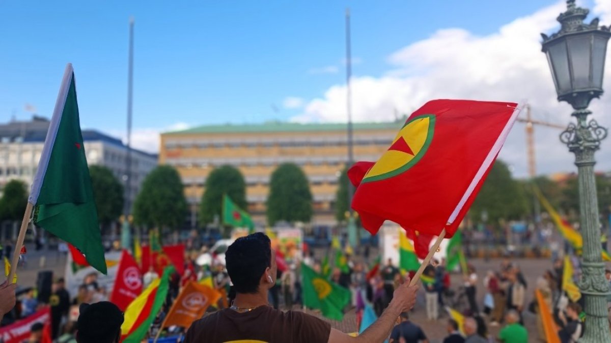 Anti-Turkey action by supporters of the terrorist organization PKK/YPG in Sweden