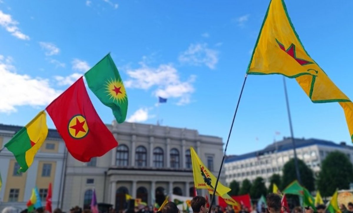 İsveç te terör örgütü PKK/YPG yandaşlarından Türkiye karşıtı eylem #2