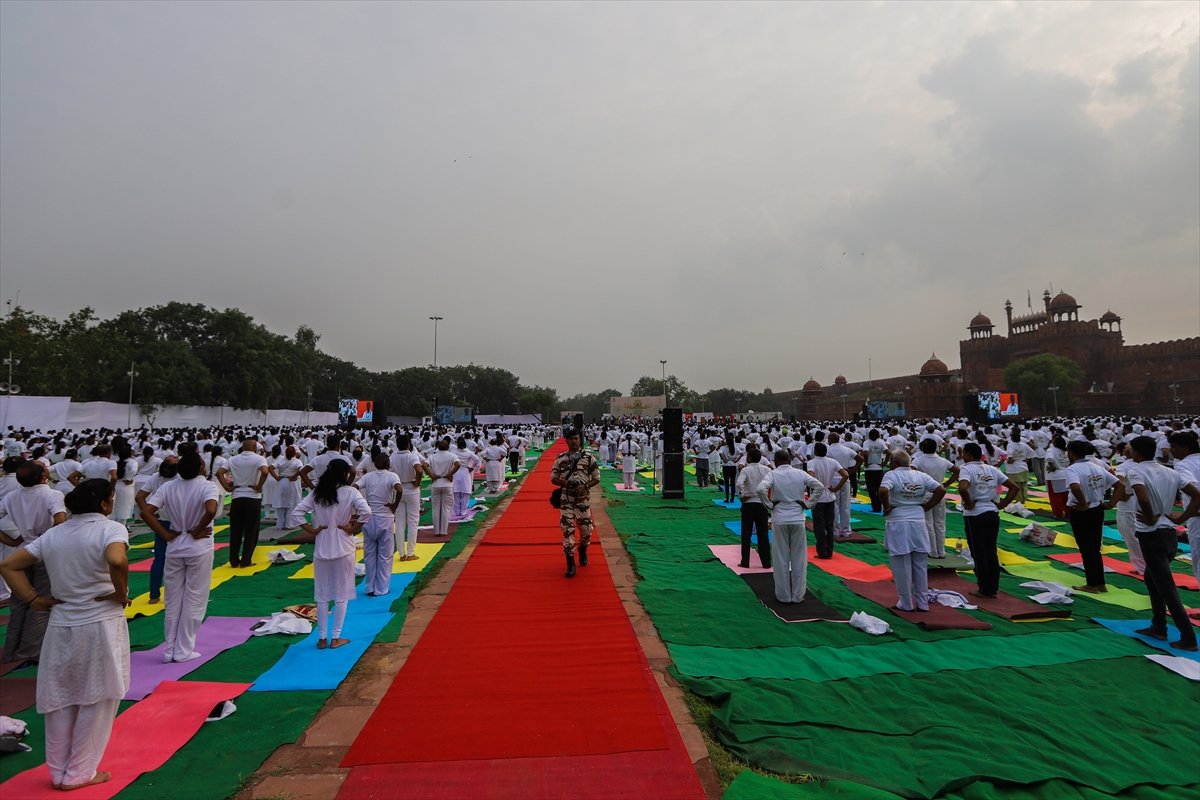 Hindistan da Dünya Yoga Günü kutlandı #4