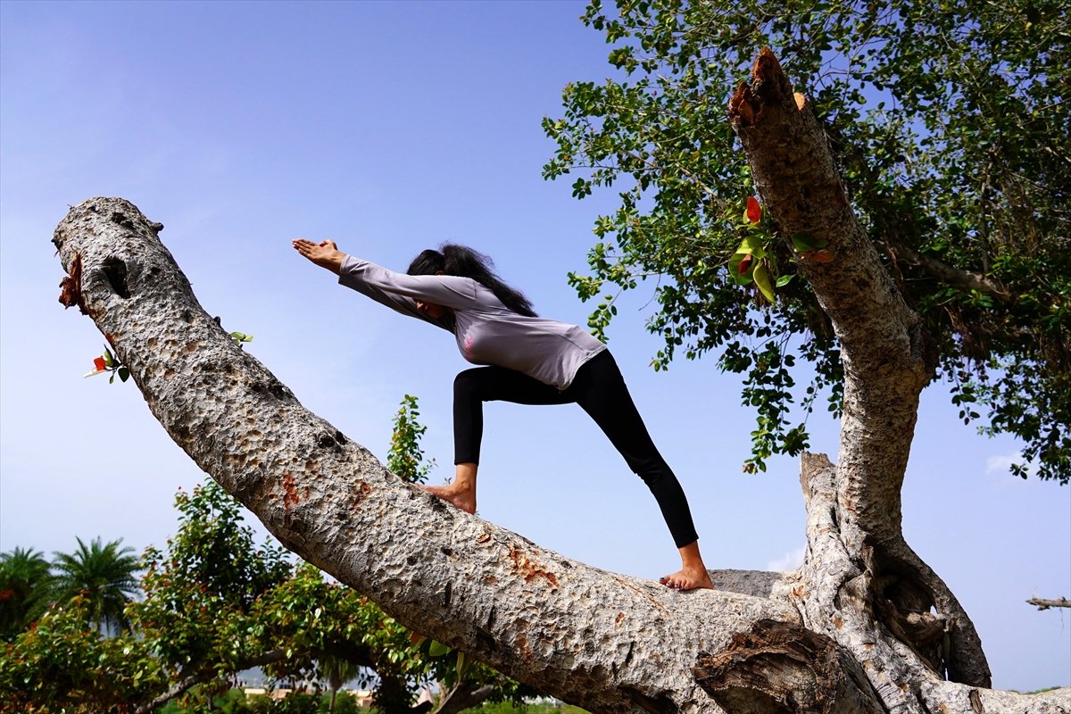 Hindistan da Dünya Yoga Günü kutlandı #8