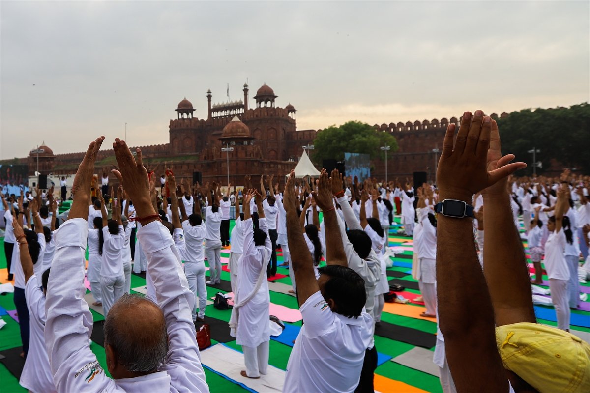 Hindistan da Dünya Yoga Günü kutlandı #2