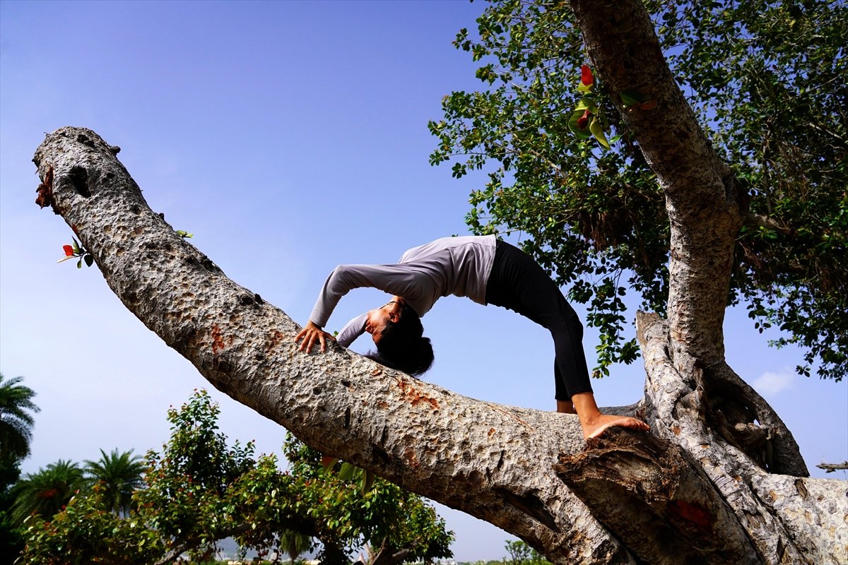 Hindistan da Dünya Yoga Günü kutlandı #7