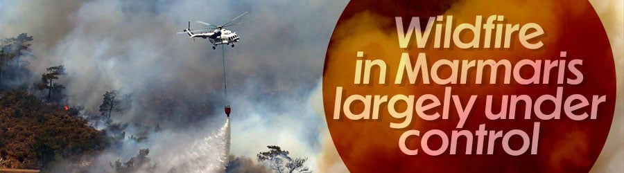 Wildfire in Turkey's Marmaris largely under control