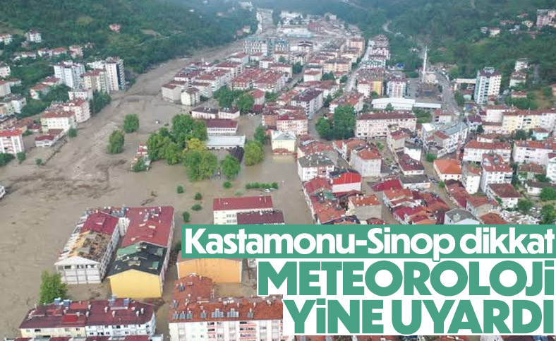 Sinop ve Kastamonu için şiddetli yağış uyarısı: 100 kg yağış bekleniyor