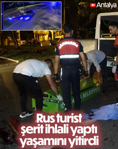 Antalya'da kaza yapan Rus turist hayatını kaybetti