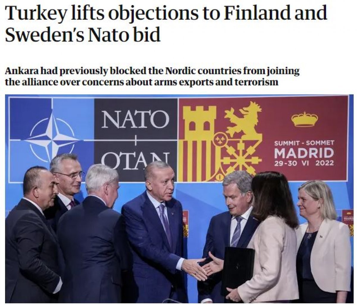 Madrid de Türkiye, Finlandiya ve İsveç in imzaladığı ortak bildiri dünya basınında #8