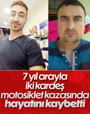 Osmaniye'de iki kardeş 7 yıl arayla motosiklet kazasında hayatını kaybetti