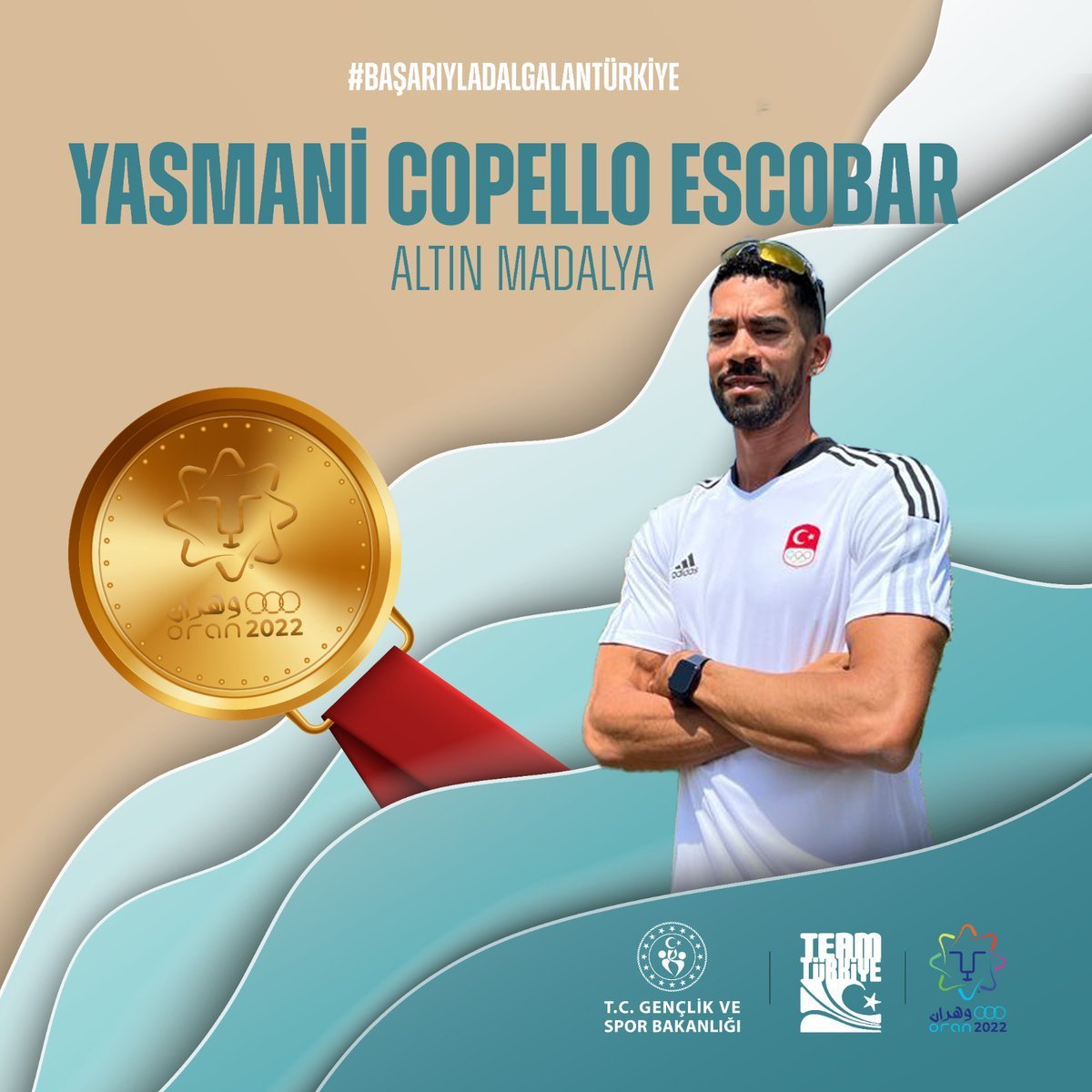 Yasmani Copello Escobar, 400m engelli yarışında oyunlar rekoru kırdı #1