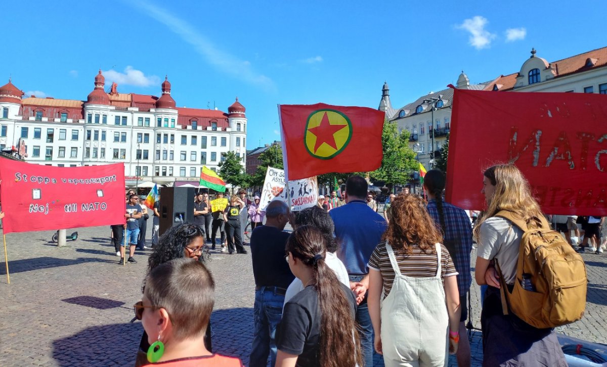 Supporters of PKK terrorist organization held an action in Sweden #2