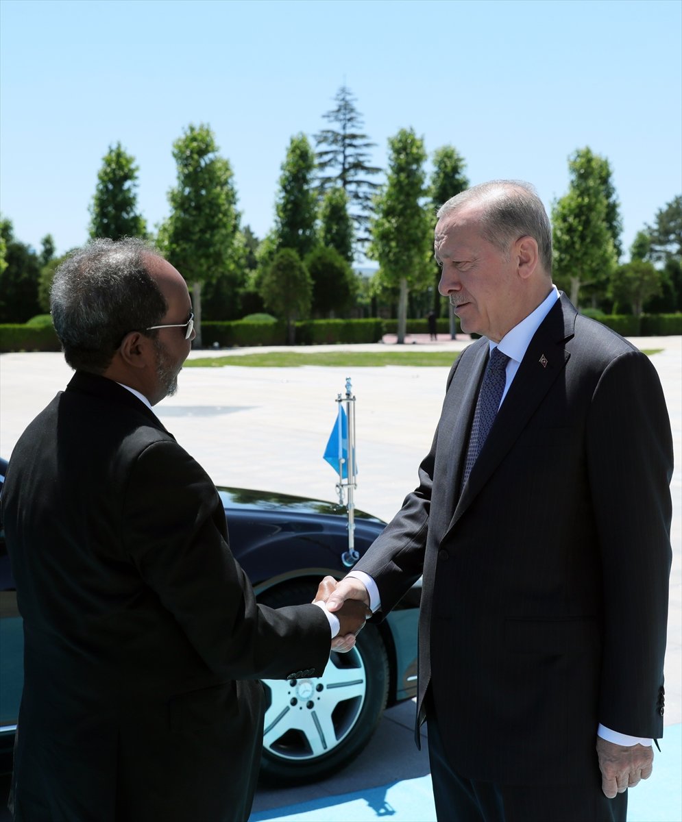 Cumhurbaşkanı Erdoğan, Somalili mevkidaşı Mahmud u ağırladı #16