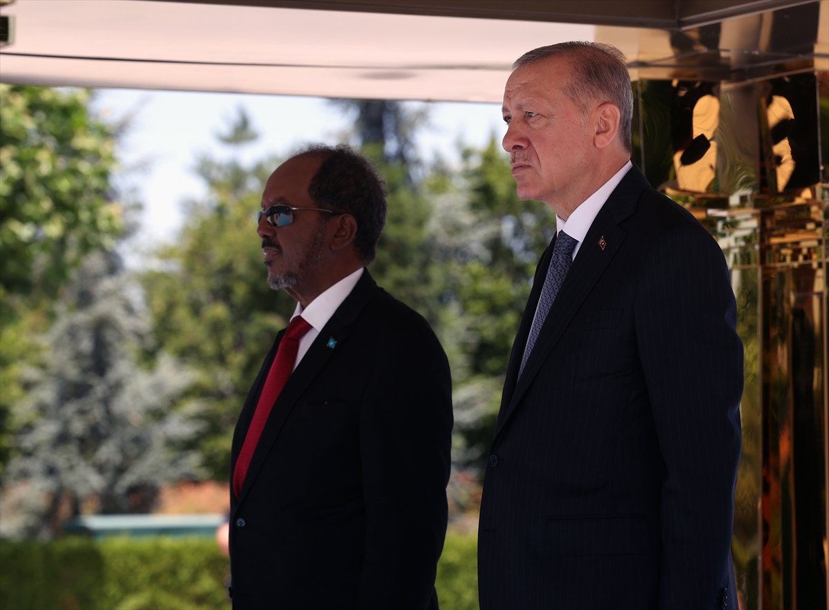 Cumhurbaşkanı Erdoğan, Somalili mevkidaşı Mahmud u ağırladı #4
