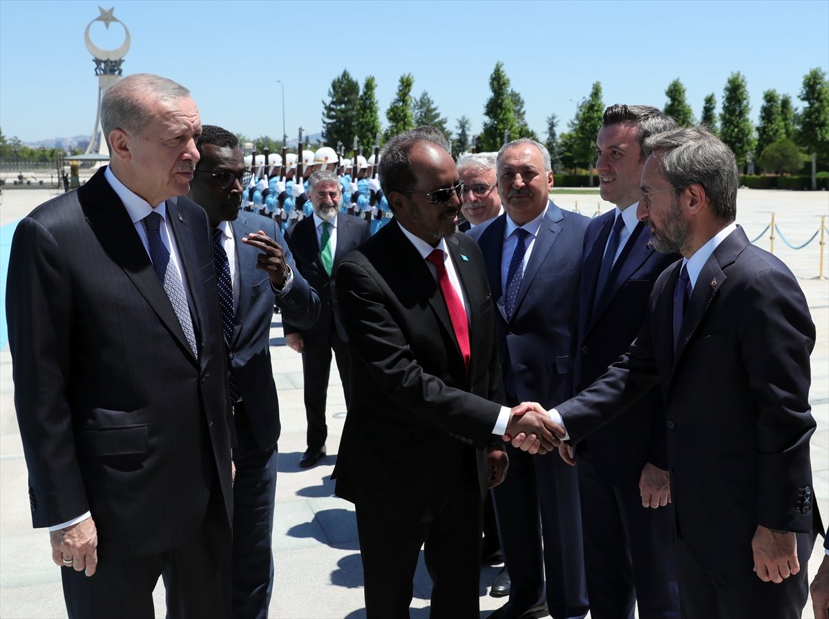 Cumhurbaşkanı Erdoğan, Somalili mevkidaşı Mahmud u ağırladı #8