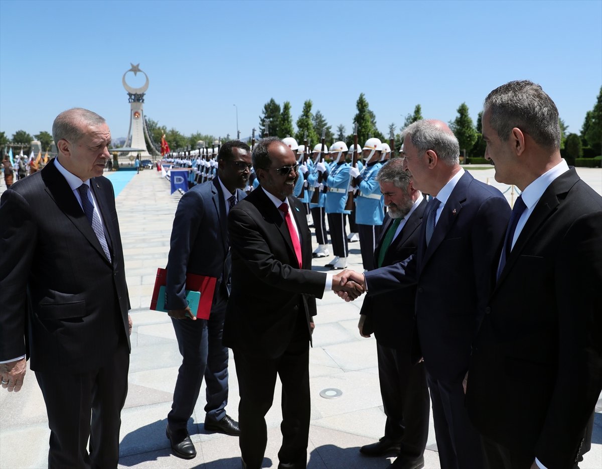 Cumhurbaşkanı Erdoğan, Somalili mevkidaşı Mahmud u ağırladı #6