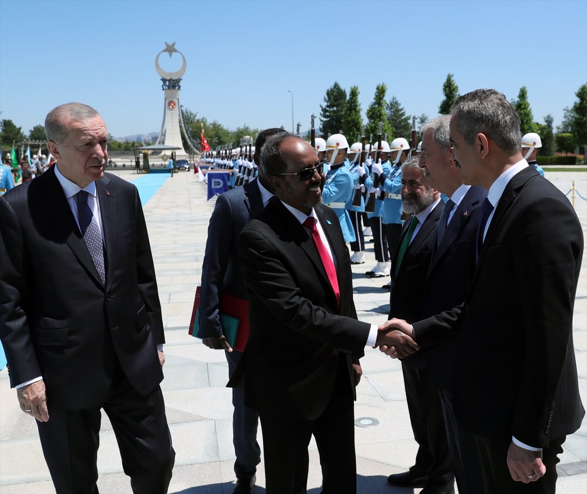 Cumhurbaşkanı Erdoğan, Somalili mevkidaşı Mahmud u ağırladı #7