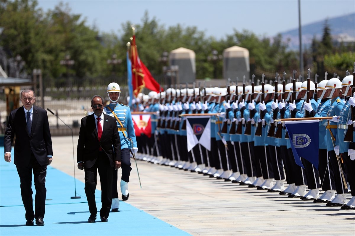 Cumhurbaşkanı Erdoğan, Somalili mevkidaşı Mahmud u ağırladı #3
