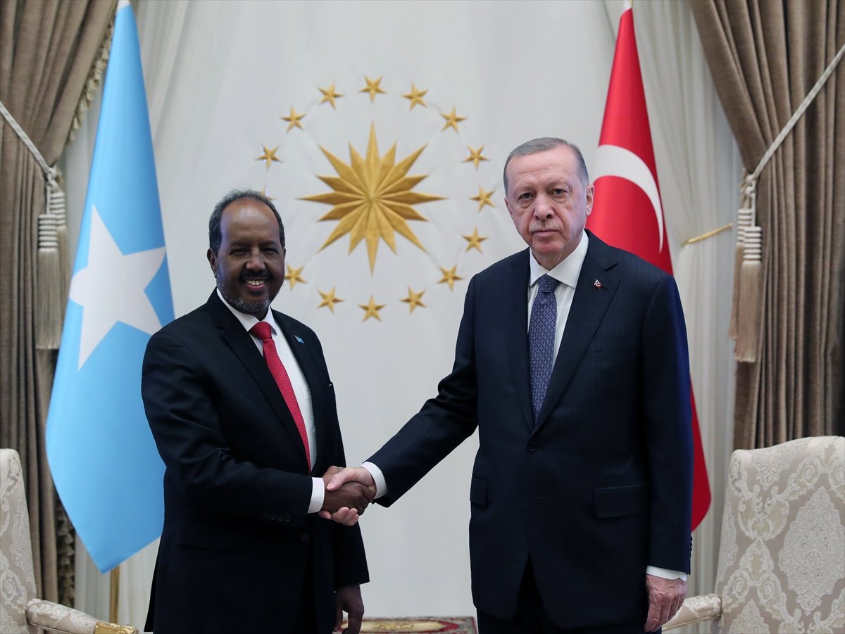 Cumhurbaşkanı Erdoğan, Somalili mevkidaşı Mahmud u ağırladı #9