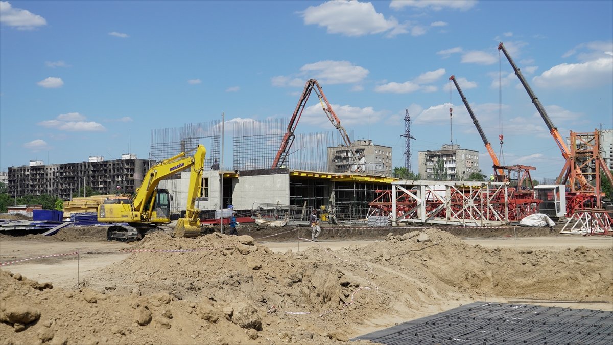 Reconstruction begins in war-ravaged Mariupol, Ukraine #5