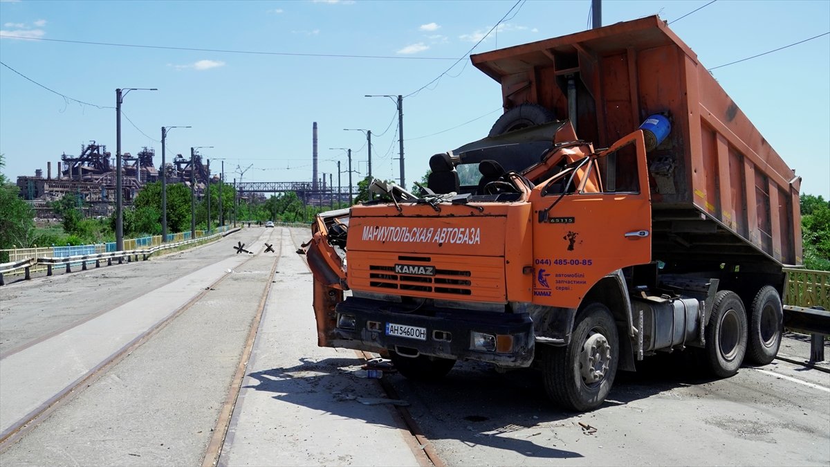 Reconstruction started in Mariupol devastated by war in Ukraine #11