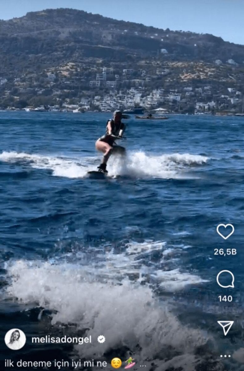 Melisa Döngel su kayağı yaptı #2