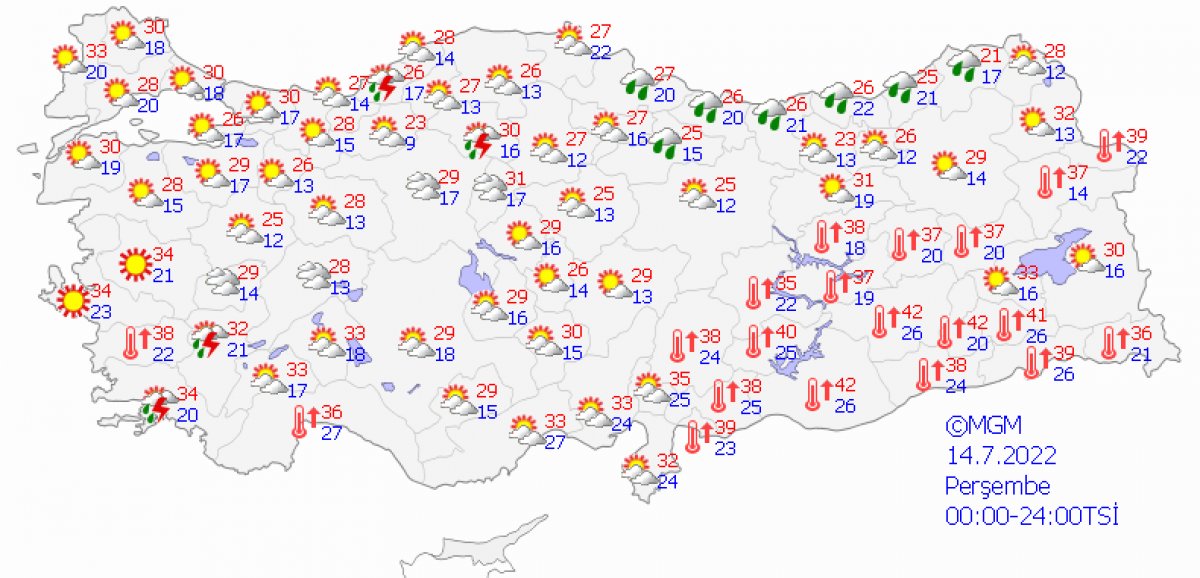 Meteoroloji den birçok il için sağanak yağış uyarısı #3